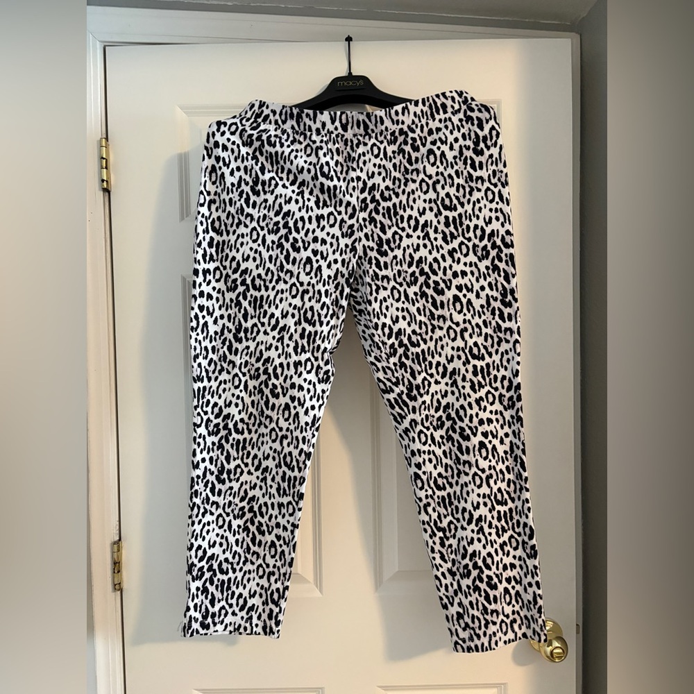 Chico's Monochrome Animal Print Pants